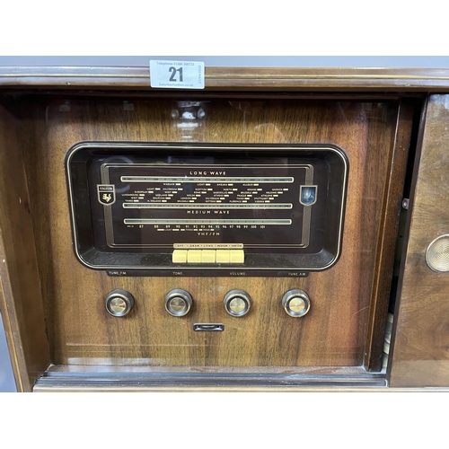 21 - Ferguson valve radio and record player