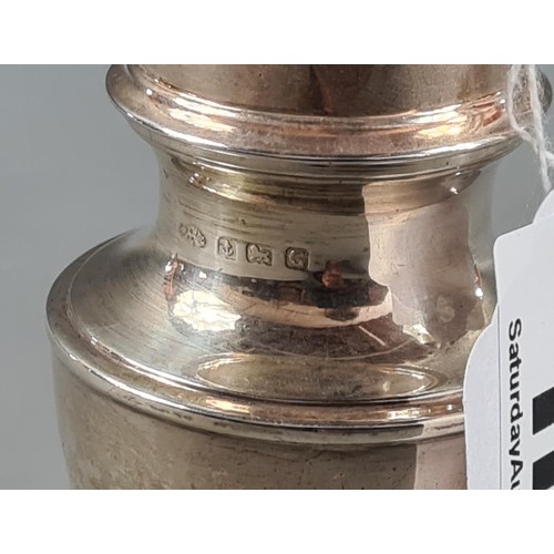 116 - Silver sugar shaker, Birmingham hallmark weighing 96g