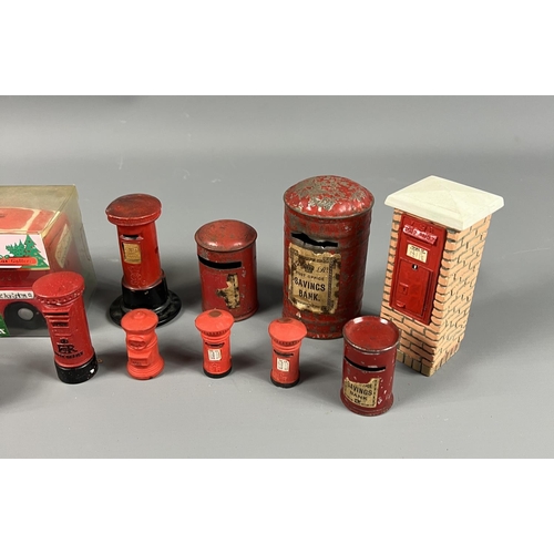 14 - Royal Mail themed collectables including money boxes and model vehicles. Shipping group (A)