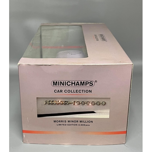 3 - Minichamps Morris Minor Million limited edition of 4999 pcs, 1.18 scale. Shipping Group (A).