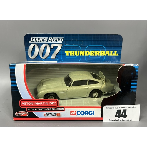 47 - 2 die cast 007 model cars from the Corgi Ultimate Bond Collection. Thunderball Aston Martin DB5 and ... 