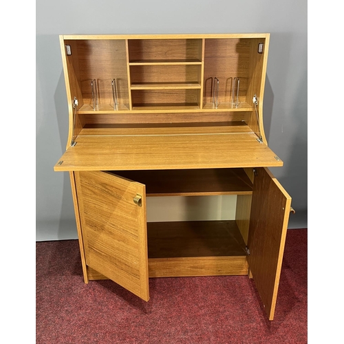 79 - Fall front bureau. 128x88x26cm. Collection only or please arrange your own courier.