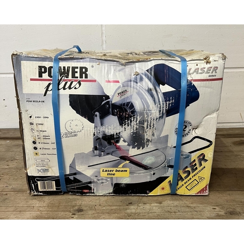 113 - Power Plus chop saw, new in box. Shipping Group (D).