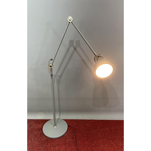 120 - Floor standing angle poise lamp, 80cm. Collection only or please arrange for your own courier.