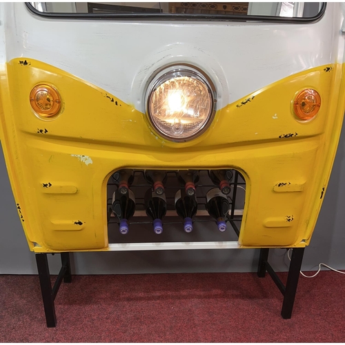 178 - Home drinks bar made from the front end panel of a Tuk Tuk. Features a mixing/serving counter, drink... 