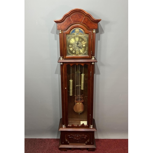 251 - Long case clock by Emperor, 180x45x20cm. Collection only or please arrange for your own courier.