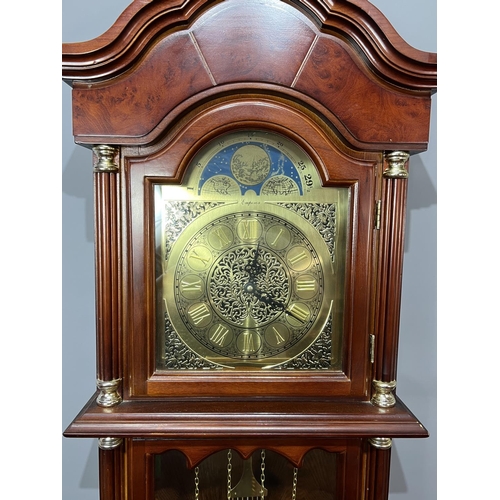 251 - Long case clock by Emperor, 180x45x20cm. Collection only or please arrange for your own courier.