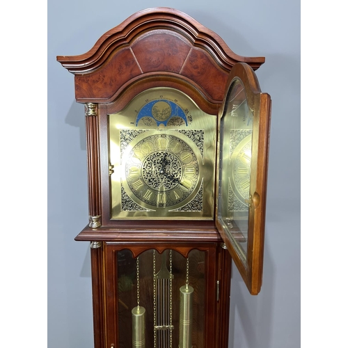 251 - Long case clock by Emperor, 180x45x20cm. Collection only or please arrange for your own courier.