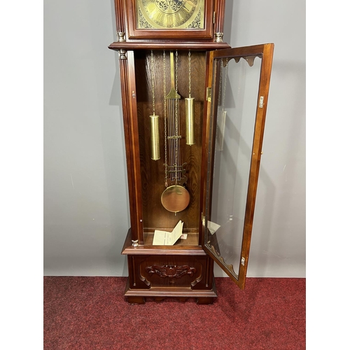 251 - Long case clock by Emperor, 180x45x20cm. Collection only or please arrange for your own courier.