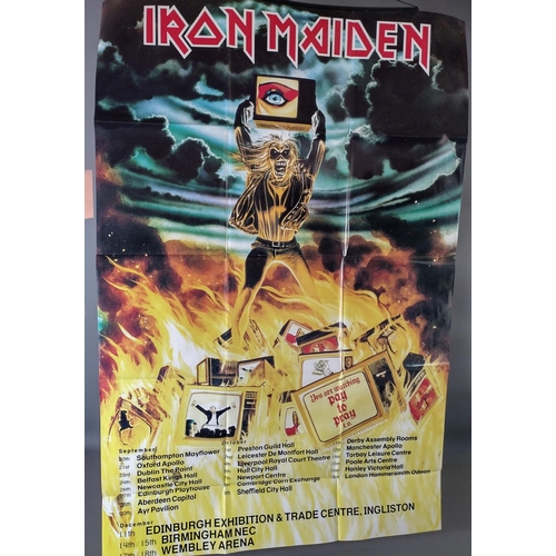 195A - 5 Iron Maiden picture disc vinyl LP's including:Be quick or be dead, The number of the beast,Holy sm... 