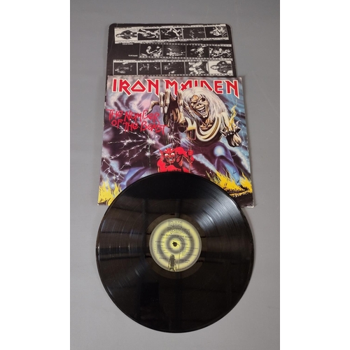 195A - 5 Iron Maiden picture disc vinyl LP's including:Be quick or be dead, The number of the beast,Holy sm... 