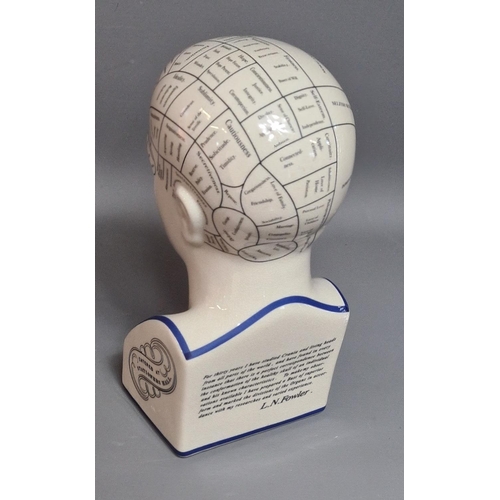 242 - Ceramic phrenology head, L.N. Fowler. Shipping Group (A).