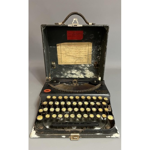 Remington portable typewriter (serial relates to June 1924). In ...