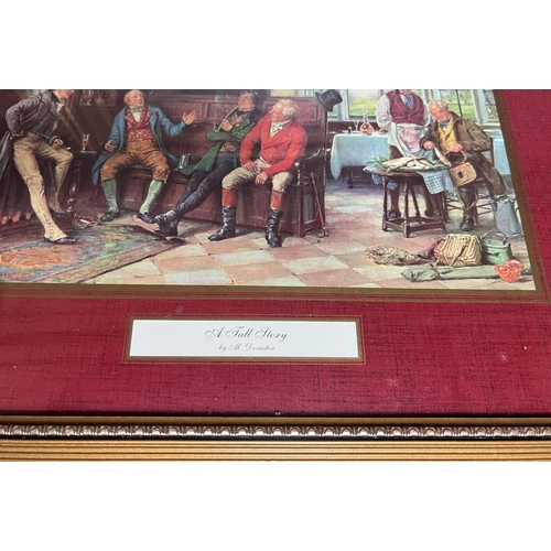 306 - A set of 4 Margaret Dovaston framed and glazed prints: 'The Landlords Birthday', 'The Start', 'The L... 