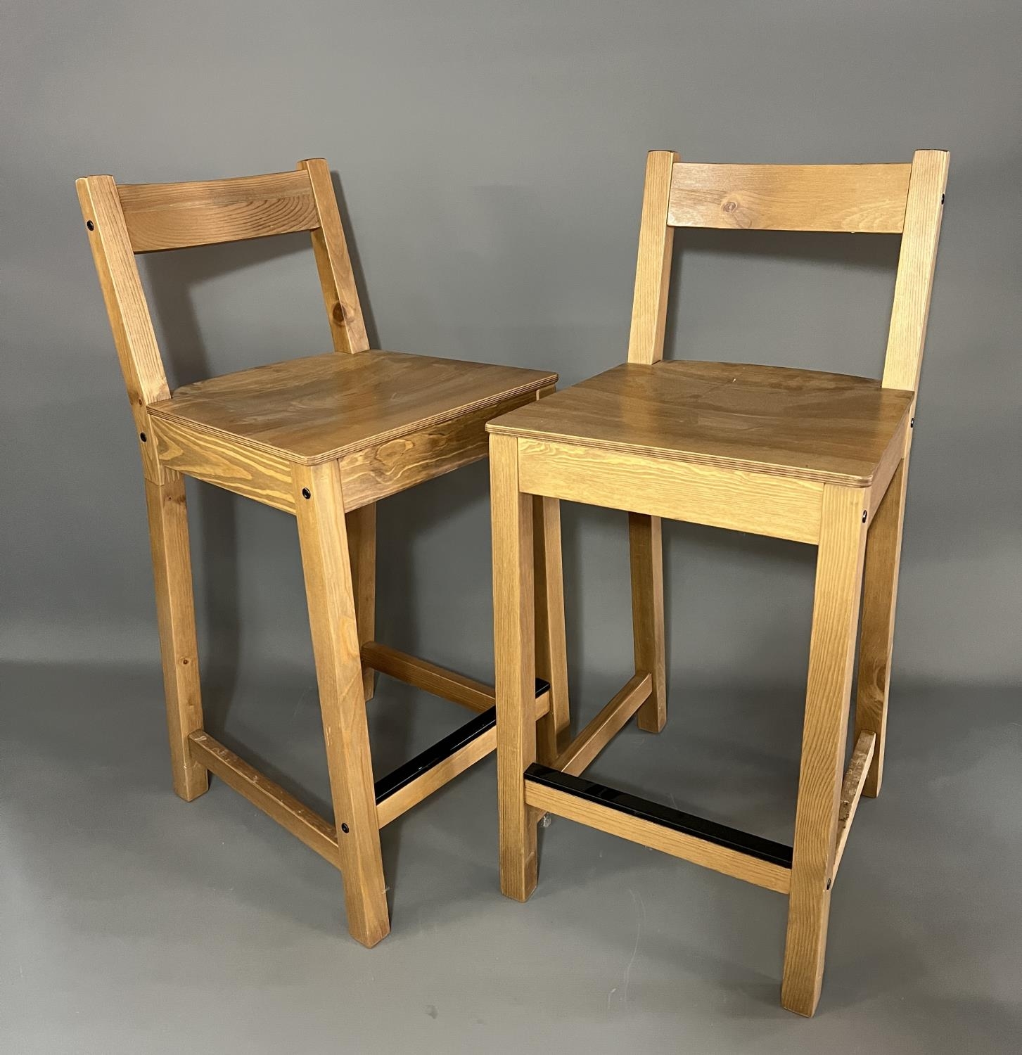 Pair of bar stools, 87x38x36cm,. Collection only or please arrange for