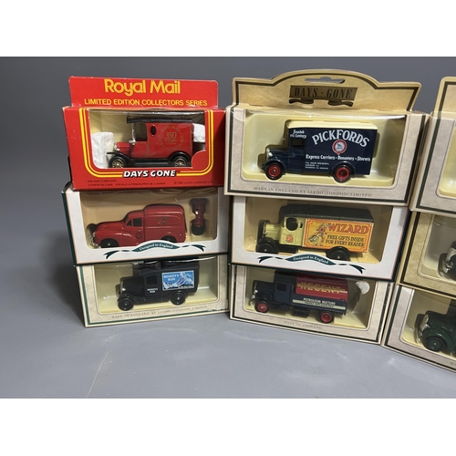 12 - A selection of die cast toy model vehicles, Days Gone By and Royal Mail van. Shipping Group (A).