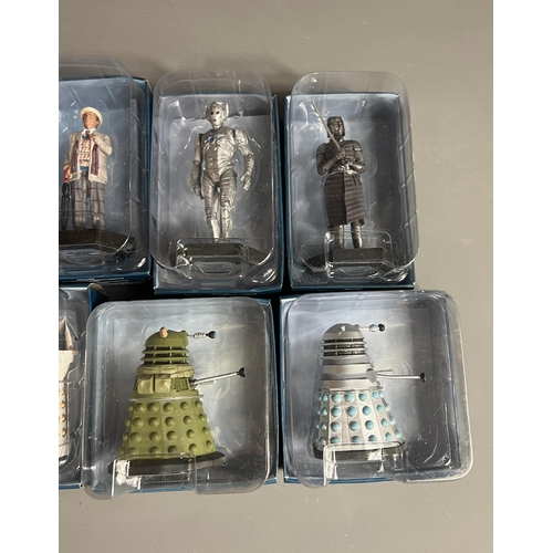 17 - Dr Who Eaglemoss figures, Darlek, 7th Doctor, Cyberman, Robot Knight, Darlek Emperior Davros, Ironsi... 