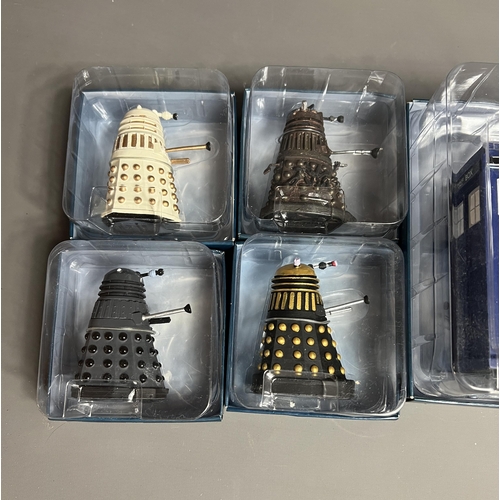 24 - Dr Who Eaglemoss figures, including,The Tardis, The Good Dalek, Genesis Dalek, Necross Darek, Suprem... 