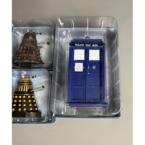 24 - Dr Who Eaglemoss figures, including,The Tardis, The Good Dalek, Genesis Dalek, Necross Darek, Suprem... 