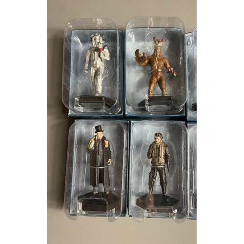 26 - Dr Who Eaglemoss figures, Cyber Leader, Morbius Monster, D64, Half Faced Man, Catknd, Jabe. Shipping... 