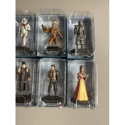 26 - Dr Who Eaglemoss figures, Cyber Leader, Morbius Monster, D64, Half Faced Man, Catknd, Jabe. Shipping... 