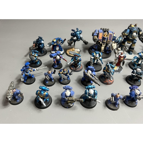 29 - Warhammer 40k, small ultra marine army including Primaris Apochthecary, Shipping Group (A).