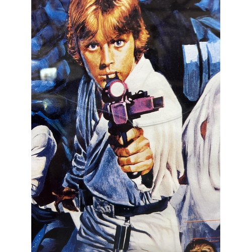 31 - Star Wars framed original cinema poster, 90x60cmCollection only or please arrange your own courier.... 