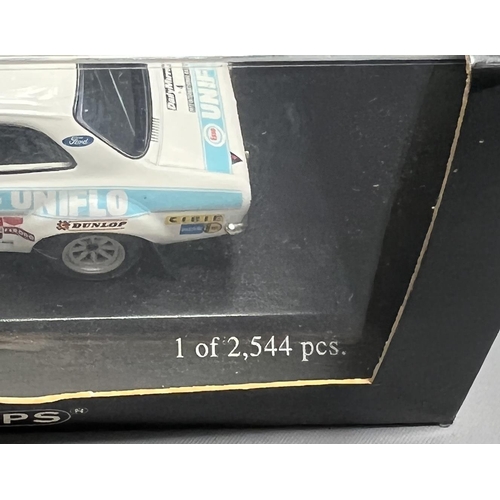 53 - Mini Champs Ford Escort RS 1600 Rally 1972, scale 1.43. Shipping Group (A).