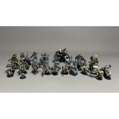 64 - Warhammer 40K Small Orc Army figures. Shipping Group (A).