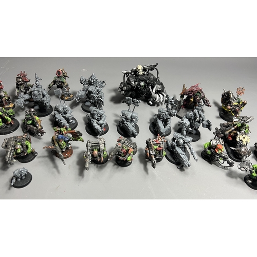 64 - Warhammer 40K Small Orc Army figures. Shipping Group (A).