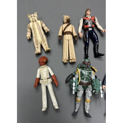 81 - A selection of 1980's & 1990's, Star Wars figures. Shipping Group (A).