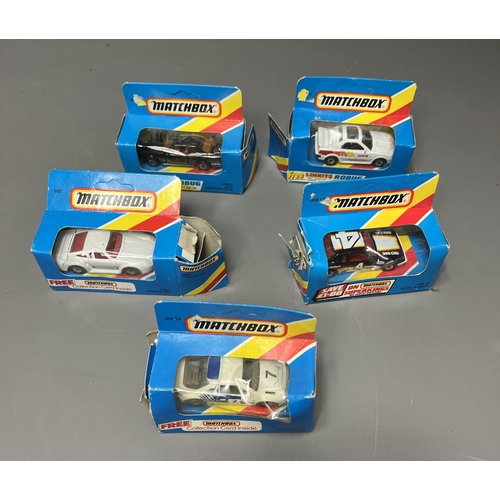 83 - 8 boxed die-cast toy model vehicles including,Matchbox and circa 1980's LWT London's Burning fire en... 