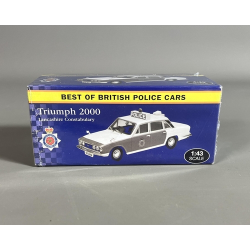 117 - Best of British Police Cars model Triumph 2000 Lancashire Constabulary, 1:43 scale. Shipping Group (... 