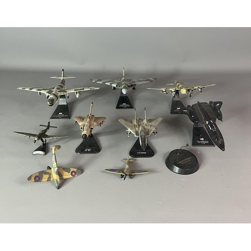 96 - Selection of model planes, 1.144 scale, examples include 1945 Aro Lancaster, Lockhead YF-12C etc., S... 