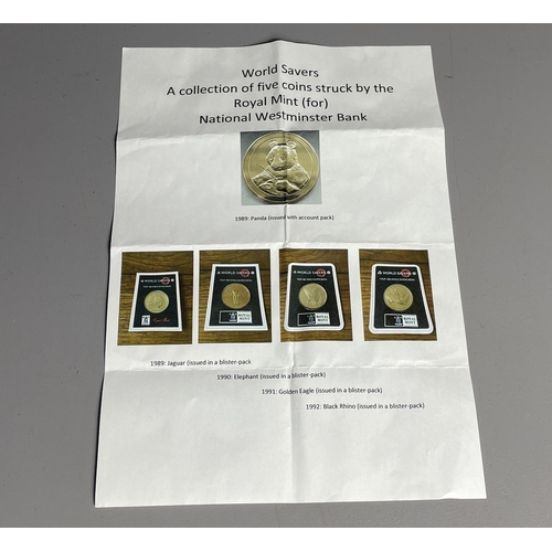 World Savers commemorative coins struck by Royal Mint for NatWest 1989