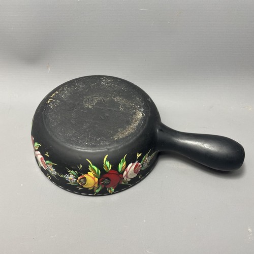 50 - Vintage bargeware decorated cooking pot, 24cm. Shipping group (A), optional combined shipping or col... 