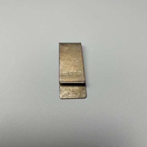 6 - Silver money clip, hallmark for Edinburgh. Shipping group (A), optional combined shipping or collect... 