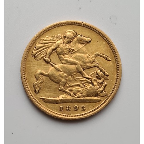 2 - Half sovereign - Obverse: Thomas Brook Old Head portrait of Queen Victoria. Reverse: St. George and ... 