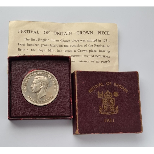 19 - Over 30 proof coins including a 1951 Festival of Brittain Crown, very fine condition with original b... 