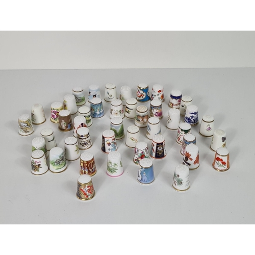 66 - 45 Royal Worcester thimbles. Shipping group (A), optional combined shipping or collection in person ... 