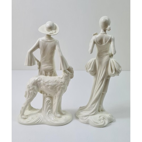 32 - 2 Royal Worcester figurines from The 1920's Vogue Collection 'Clara' and 'Kitty'. Shipping group (A)... 