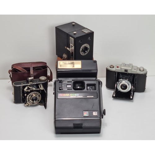 273 - Camera ware to include Kodak EK160, Vario and a six-20 Brownie junior. Collection in person / your o... 