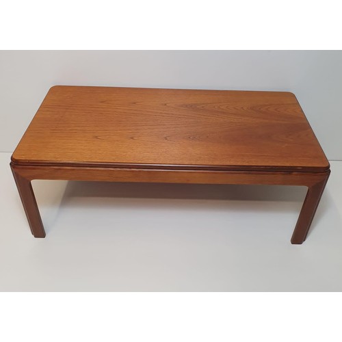 267 - Mid century teak coffee table, 37x108x57 cm. Collection in person / your own courier.