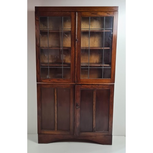 272 - Glazed bookcase measuring 182x104x27cm. Collection in person / your own courier.