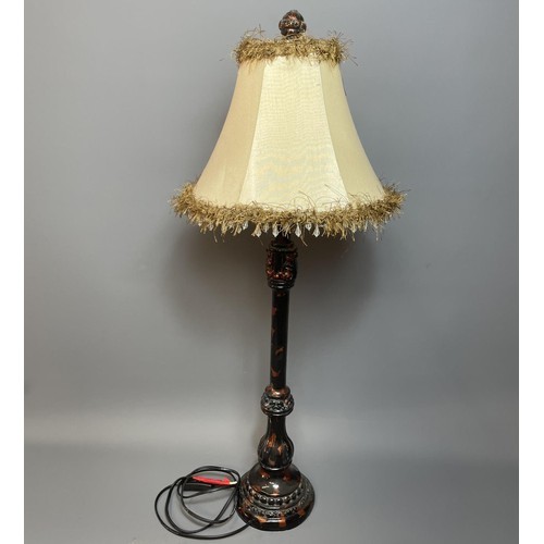 280 - Modern table lamp and shade, standing 84cm. Collection in person / your own courier.