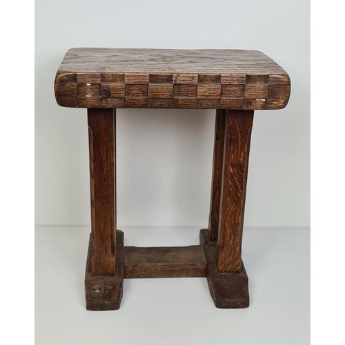 265 - Antique oak jointed stool. Collection in person / your own courier.