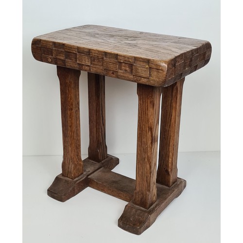 265 - Antique oak jointed stool. Collection in person / your own courier.