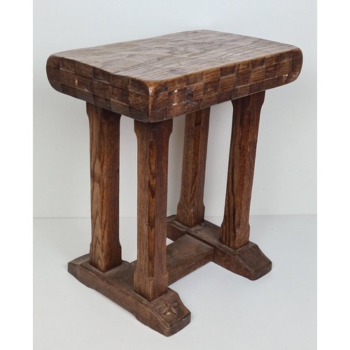 265 - Antique oak jointed stool. Collection in person / your own courier.