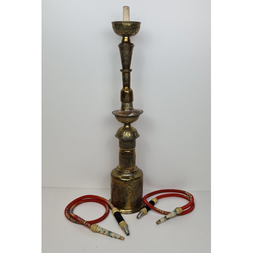 377 - Brass Hookah pipe. Shipping group (A), optional combined shipping or collection in person / your own... 