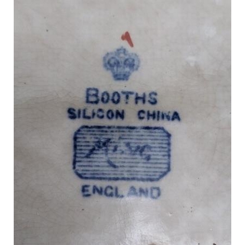 39 - 10 vintage Booths silicon blue and white cabinet plates including 'Ming pattern' for Yiffany.